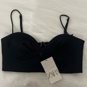 Zara Black Corset Top